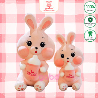 Gấu Bông Thỏ Hồng Ôm BÌnh Sữa Size 1M siêu to, Thỏ Milk Hot Trend GABO TEDDY BEAR