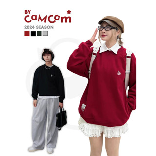 Áo Sweater Nỉ Lông Cáo Basic By Cam Cam  Mềm Mịn Dày Dặn Logo Mini Nam Nữ Unisex