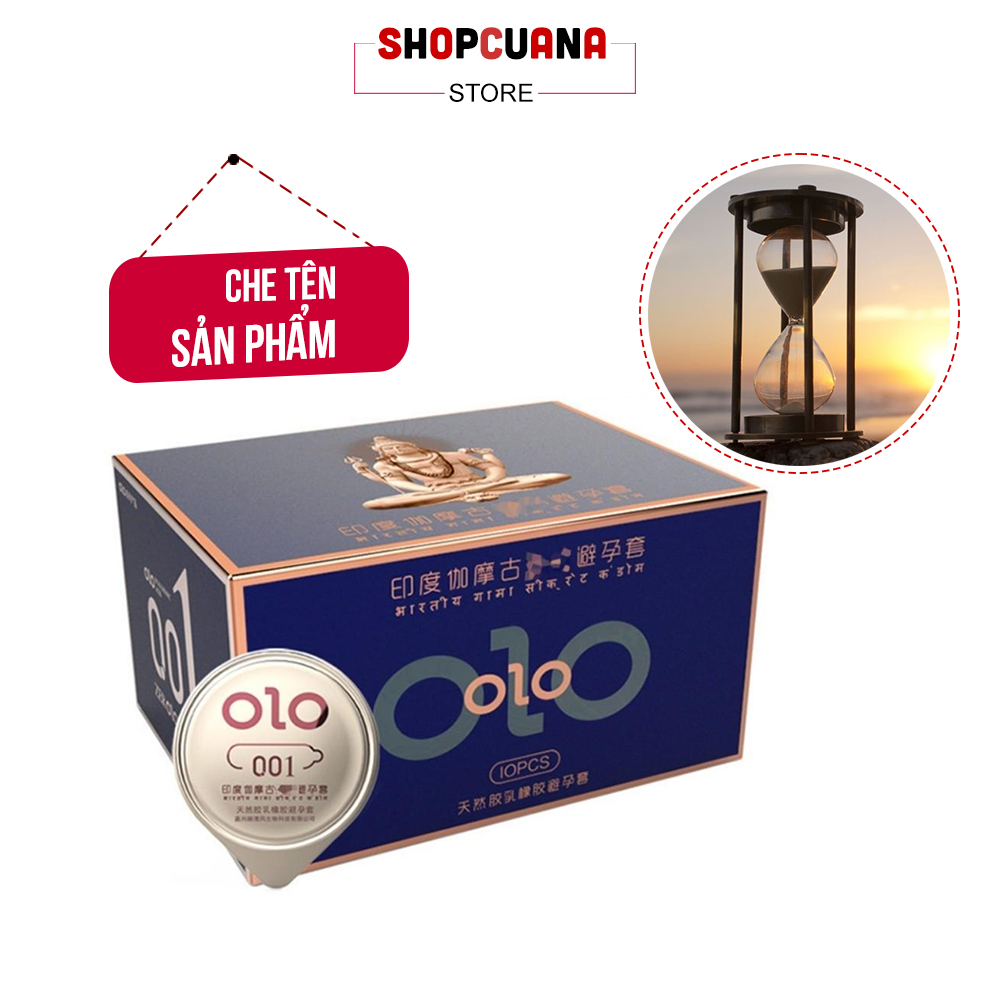 Bao Cao Su Kd-tg Olo Gama Xanh, Bcs Siêu Mỏng, Size 52mmm, Ôm Sát, Nhiều Gel Bôi Trơn