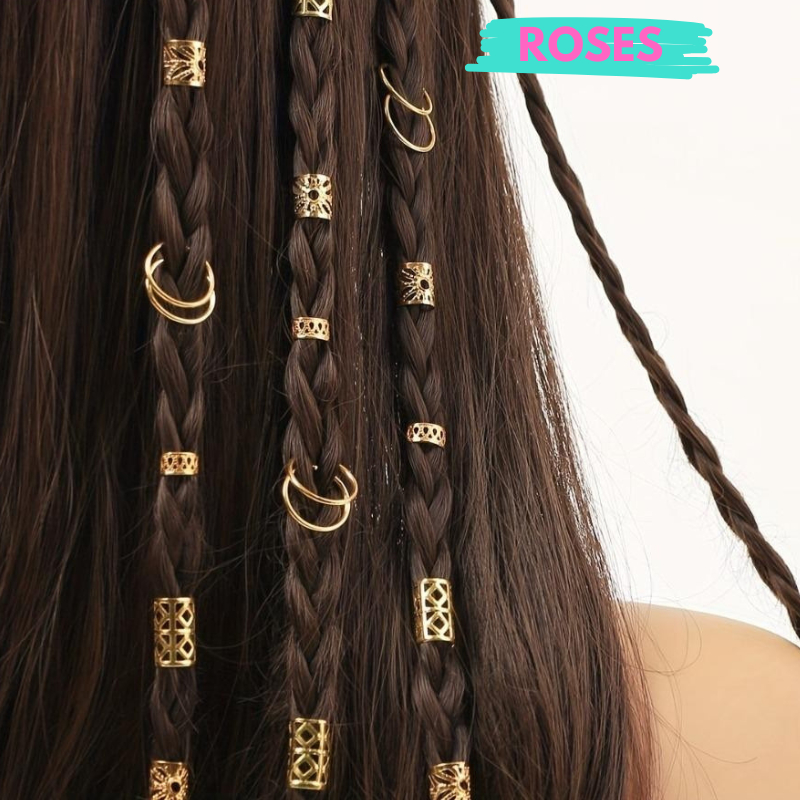 Set Nẹp Tóc Dreadlock Màu Vàng Tạo Kiểu Tóc Thời Trang Phong Cách Tiệc Tùng NEP1