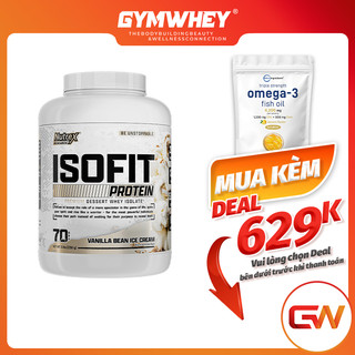  Nutrex Whey Isofit 5lbs Thực Phẩm Bổ Sung Protein Sữa Tăng Cơ Cho Người Tập Gym  2,27kg  