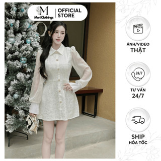 Set Váy Kim Sa Phối Tafta Tơ Anh Siêu Xinh N186 Tiểu Thư Thiết Kế Thời Trang Nữ | MORI CLOTHINGS