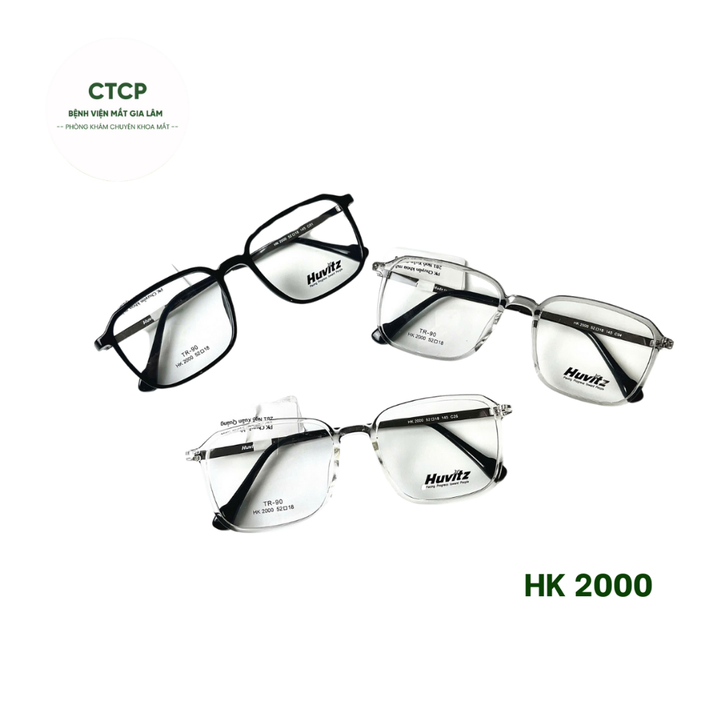 Kính gọng kim loại Huvitz cao cấp Hàn Quốc HK2000