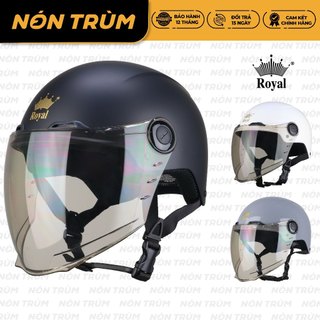  Mũ bảo hiểm xe máy nửa đầu Royal M555 có kính nón freesize cho nam và nữ đi xe máy 