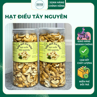  Hạt Điều Rang Muối Sạch Vỏ Hộp 500g Hạt Sấy Dinh Dưỡng Thơm Ngon Béo Vị - Tinh Hoa Đại Ngàn 