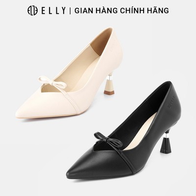 Giày cao gót nữ ELLY EGM223 da microfiber gót 6cm sang trọng thanh lịch