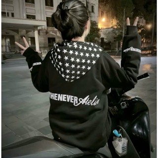 [X.M] Áo Khoác Nỉ Hoodie Mũ SAO Form Boxy Mũ To Họa Tiết Sao Siêu Form Rộng Nam Nữ Unisex Siêu Đẹp 2