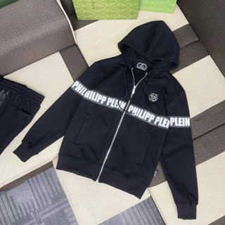   X.M  Áo Nỉ Philip Nam Nữ In Chữ Philip Ngang Áo - Áo Hoodie Zip Chất Nỉ Cực Xịn 2 