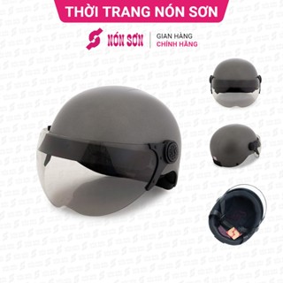 Mũ bảo hiểm nửa đầu có kính NÓN SƠN chính hãng CKT-XM151