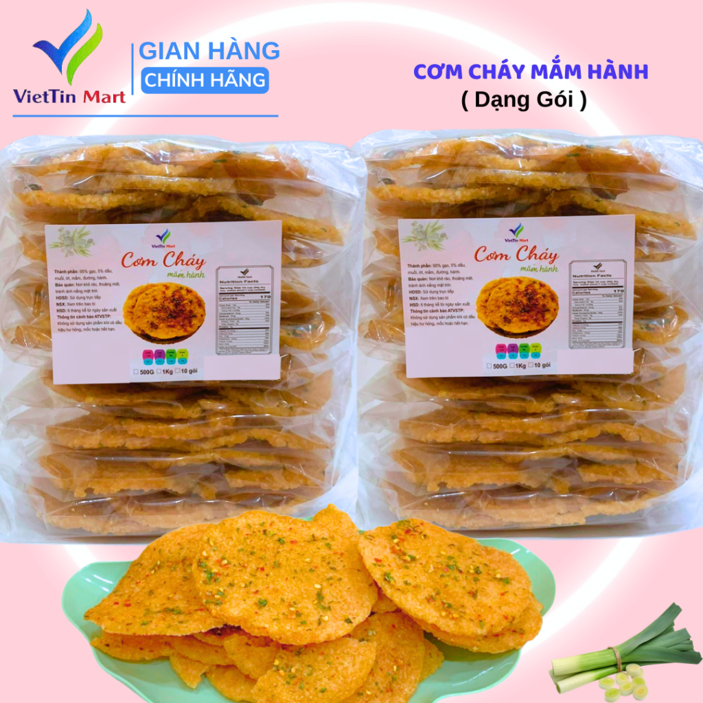 Cơm Cháy Chiên Mắm Ớt Viettin Mart 20 Gói
