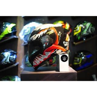 Tem trùm -Decal dán mũ bảo hiểm fullface Venom