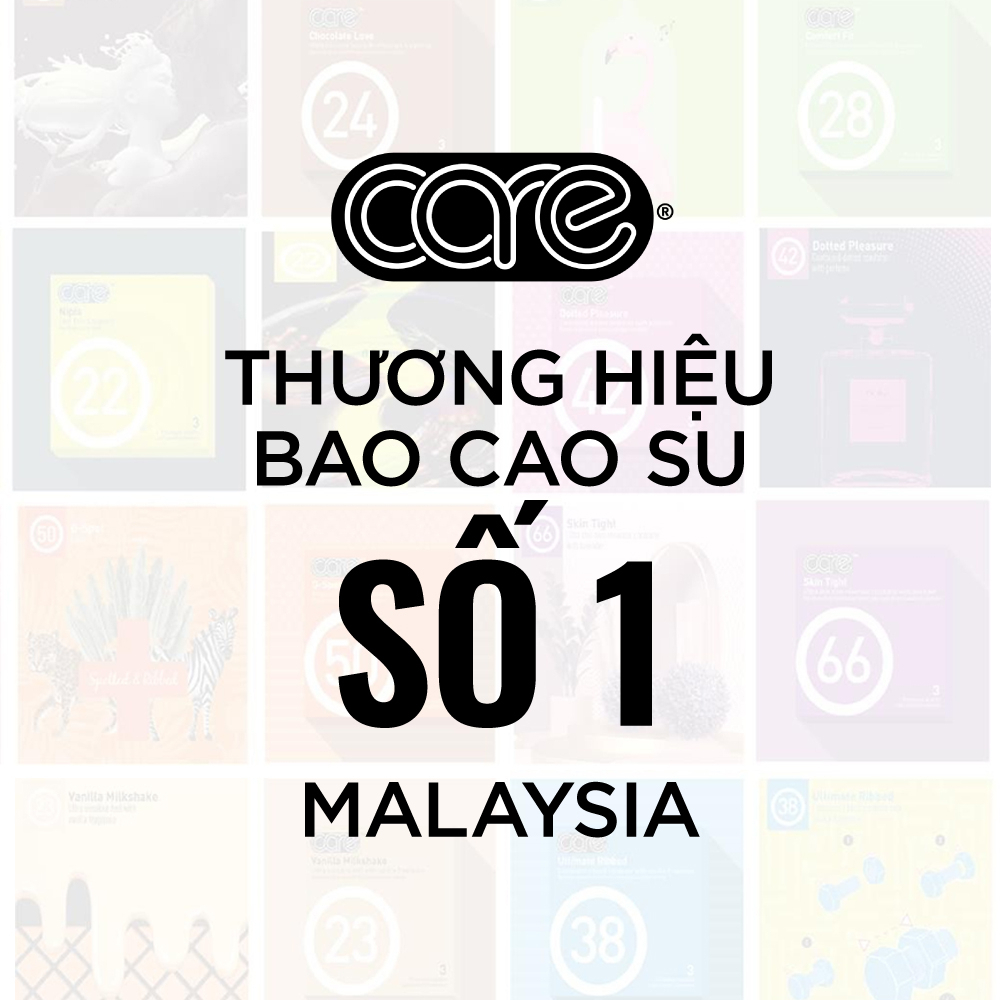 Combo 24 Bao Cao Su có gai CARE 48 Hương Dâu, Kéo Dài Thời Gian, Nhiều Gel Bôi Trơn Bcs gai li ti