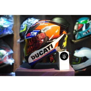 Tem trùm - Decal dán mũ bảo hiểm fullface  Ducati Desmo