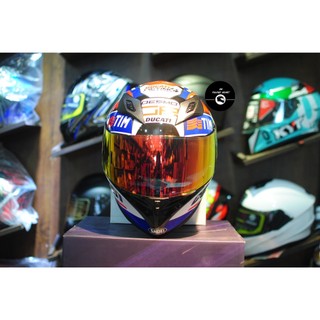 Tem trùm - Decal dán mũ bảo hiểm fullface  Ducati Desmo