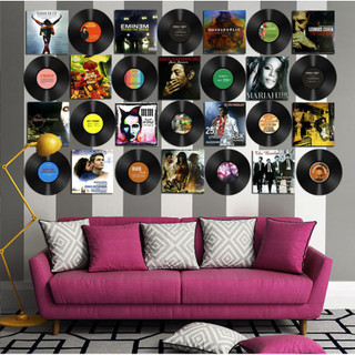 Đĩa than trang trí tường Decor phòng