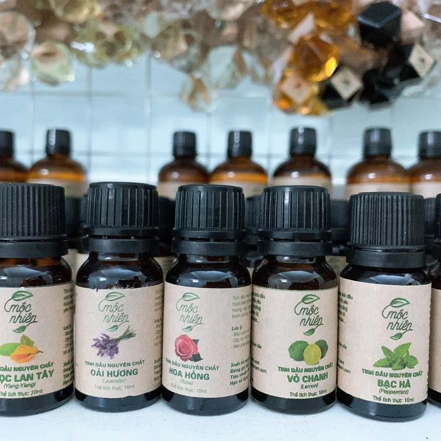 Tinh dầu Mộc Nhiên chai 10ml Nhiều mùi hương - Hàng chính hãng nguyên chất chiết xuất thiên nhiên có tem chống hàng giả