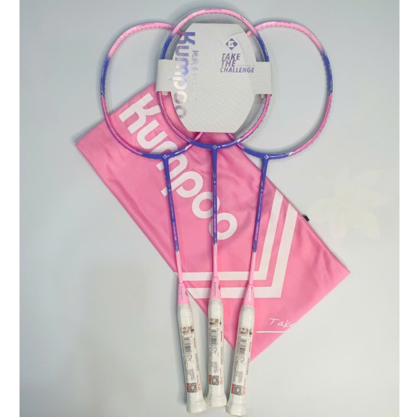 Vợt Cầu Lông Kumpoo K520S Lực Căng Max 12,7Kg Tặng( Quấn Cán + Công Căng Vợt + Bao Nhung )