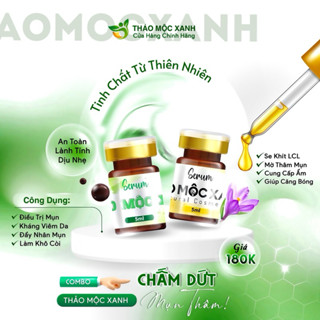 COMBO SERUM THẢO MỘC XANH 5ml (1 xanh - 1 vàng)