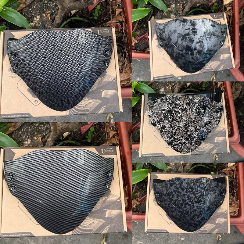Mão Chắn Gió Xe Fu Led Đời 2018->2024 Nhúng Carbon