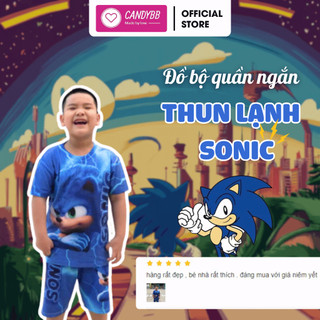  Đồ bộ bé trai bộ thun lạnh cộc tay bé trai in Nhím Sonic thoáng mát mềm mịn  hàng đặt 3 ngày  