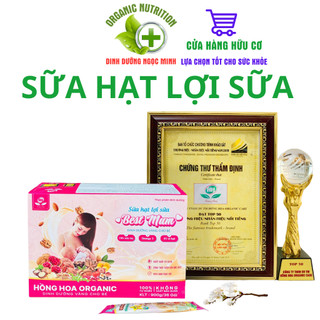 Sữa Hạt Lợi Sữa Best Mum Hồng Hoa Organic Dành Cho Mẹ Sau Sinh, Siêu Kích Sữa, Sữa Đặc, Mát Hộp 900g