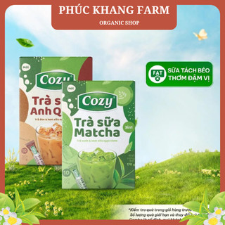 Combo Mix 2 Hộp Trà Sữa Matcha + Trà Sữa Anh Quốc Hòa Tan 3in1 Cozy Đậm Đà Vị Trà Thơm Ngậy 