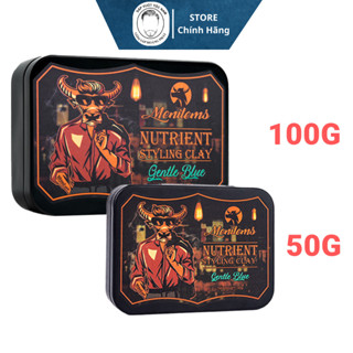 Sáp Vuốt Tóc Nam Trâu Đỏ Menitems Gentle Blue Clay 50g, 100g - Hút Dầu, Giữ Nếp Cao ---