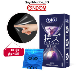 Bao Cao Su Olo Performa Xanh Siêu Mỏng (10C) - Bcs Size Nhỏ 49mm Ôm Vừa Vặn, KDTG Làm Chủ Cuộc Yêu