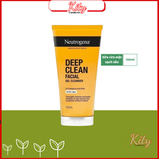 Sữa Rửa Mặt Neutrogena Làm Sạch Sâu Dạng Gel Facial Cleanser Deep Clean 150ml Kity cosmetic store Sản phẩm chính hãng