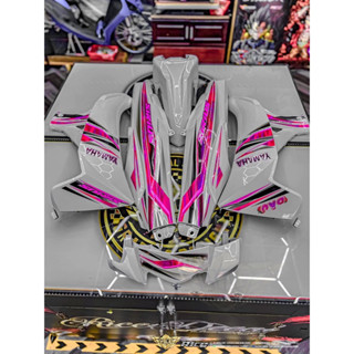  Dàn áo xe Sirius 50 110cc màu Trắng Nhựa ABS cao cấp Tặng Tem PVC 3 lớp 