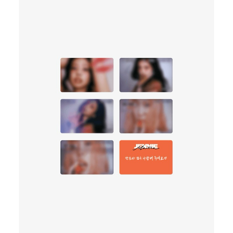 Bộ sưu tập thẻ bài BLACKPINK JENNIE Mantra Merch - Photocard SET