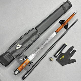 Cơ Bida - Cơ KT-PRO Ngọn Sợi Carbon - Tặng chuôi nối -Đã lên tẩy GLUE + kính trợ lực - Bao da , găng , lơ