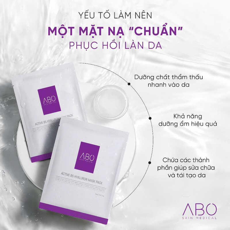 MẶT NẠ CẤP ẨM PHỤC HỒI - ABO ACTIVE B5 HYALURON MASK - dalieu24h