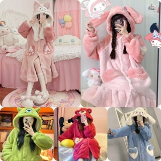 Váy ngủ lông 2 mặt mềm mịn dễ thương váy ngủ mùa đông ấm áp dày dặn SOMINO Xưởng may Sm