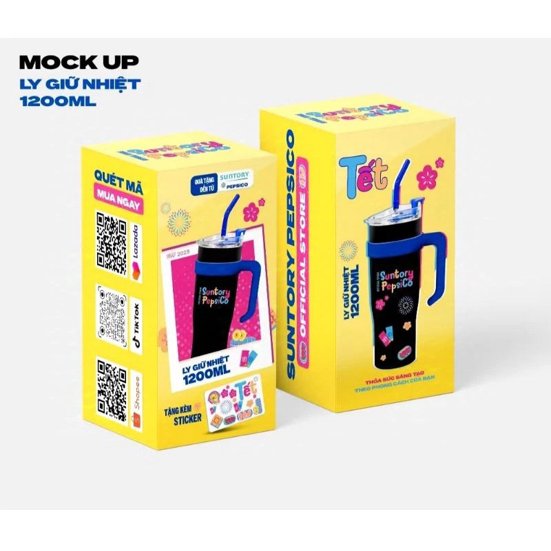 ly giữ nhiệt Pepsi 1200ml