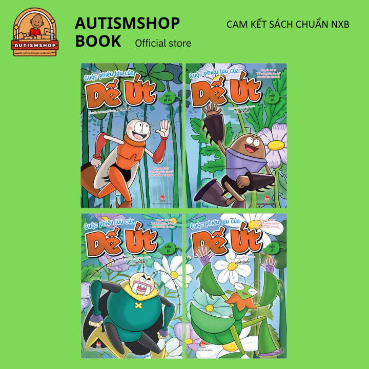 Sách - Cuộc phiêu lưu của Dế Út - Lẻ cuốn 4 phần (Kim Đồng)