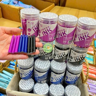 Mực ống tẩy xóa - không xoá được cho bút máy viết nhanh khô không lem màu xanh, tím, đen