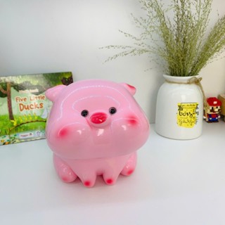  Heo đất tiết kiệm lỗ tròn Heo Má Phính cute size nhỏ-lợn đất ống tiết kiệm quà tặng ,trang trí 