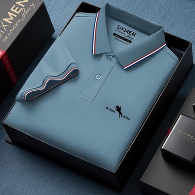 Áo polo nam cao cấp có cổ [Tặng Kèm Hộp Quà Xịn] SIXMEN - 3RIM HORSE - Vải FeelMax thoáng má