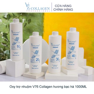  Oxidante trợ nhuộm hương bạc hà V76 Collagen Italy 1000ML 