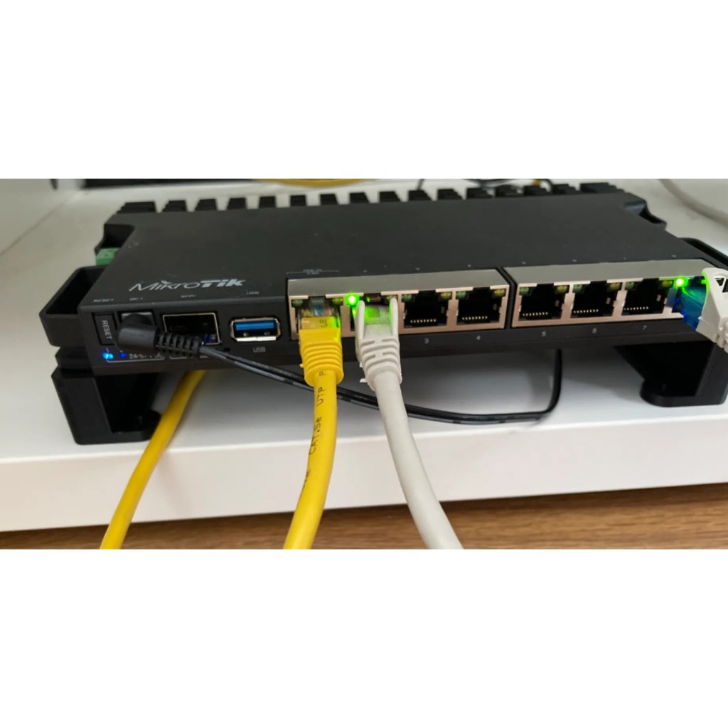 Chân đế cho Router MikroTik RB5009UG+S+IN giúp tản nhiệt in 3D chất lượng tốt