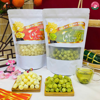  COMBO 2 Loại Mứt Hạt Sen 2 vị  trà xanh + truyền thống  thượng hạng Senfarm - Mứt Tết - Bánh Tết - Quà Tết 