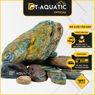 Đá Cuội Vân Mây (1KG) Setup Bể Cá Thuỷ Sinh, Trang Trí Bể Cá, Hồ Cá, Tiểu Cảnh Bể Cá