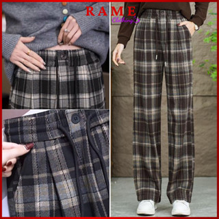 [Hàng QCCC] Quần Ống Suông Kẻ Sọc Caro Chất Umi Hàn Cao Cấp Co Giãn 4 Chiều _NB03