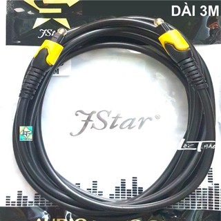 Cáp Optical dài 1.5M 3M Jstar cao cấp (Dây Cáp quang Optical, Dây Optical, Digital Optical Audio Cable Toslink)