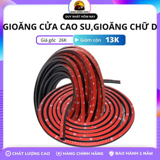 Ron cao su chữ D 3M chống ồn bảo vệ viền cửa ô tô chống bụi chống trầy