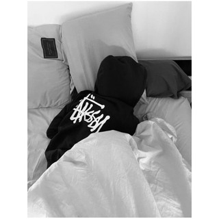 Áo hoodie zip Stussy basic