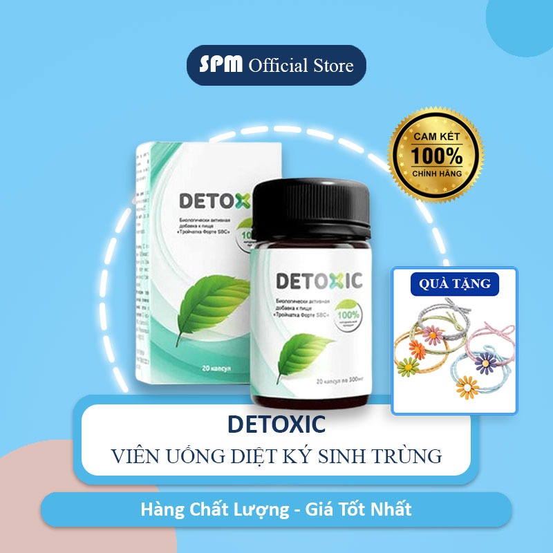 (DATE MỚI) Viên Uống Diệt Ký Sinh Trùng Detoxic Của Nga 20 Viên - Ngừa Hôi Miệng, Thải Độc Cơ Thế