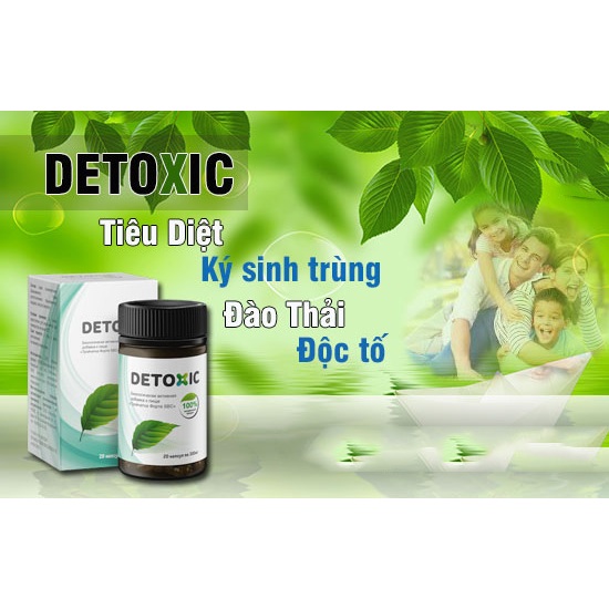 (DATE MỚI) Viên Uống Diệt Ký Sinh Trùng Detoxic Của Nga 20 Viên - Ngừa Hôi Miệng, Thải Độc Cơ Thế