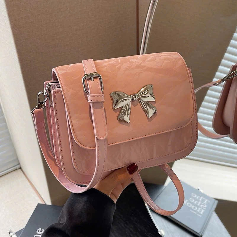 Túi Xách Nữ Dáng Bầu Da Nhung Vân Loang Mác Nơ Basic _TDC292 | BigBuy360 - bigbuy360.vn